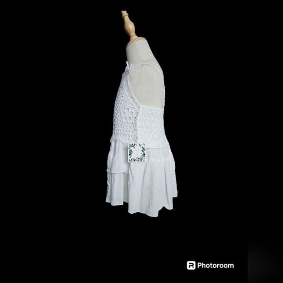 Chelsea & Violet Girls Top White Size Med - Picture 5 of 5